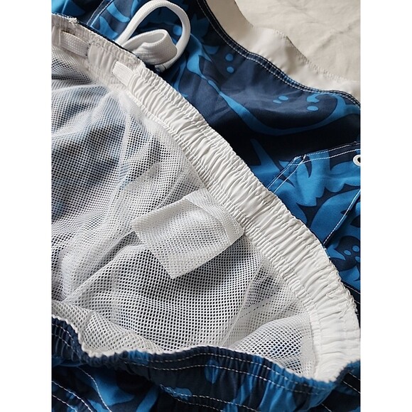 NWT Mossimo Supply Co Men's Board Shorts Size XXL Swim Trunks Floral Blue Beach - Picture 12 of 12
